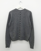 Dual-button round cardigan (3color)