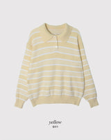 #MLボーダーカラールーズフィットニット (5color)