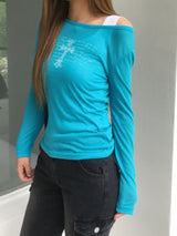 Saint Cross Lettering Long-Sleeve (4C)
