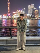  Nanjing vintage denim hooded jacket 
