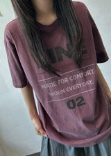 ステディ ナンバー ピグメント オーバーサイズTシャツ - 3カラー