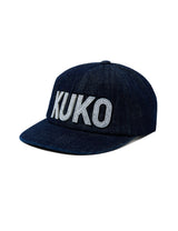 KUKO ロゴ6パネルキャップ_デニムグレー