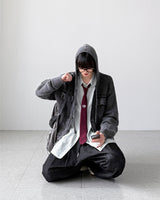 Lutz Pigment Hood Cardigan