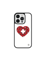 [Glass] Leopard Heart Case (Mag safe)