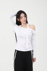 Frill Long Sleeve T-shirt