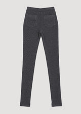 RIB SKINNY PANTS_GREY