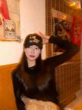 Cat Save The World ボールキャップ (Black)