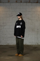 ARI LONG SLEEVE JERSEY T-SHIRT / BLACK