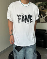 RT Fame Lettering Short Sleeve White