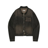 ウォレットデニムジャケット / Vintage black