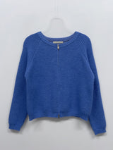 Hachi Raglan Knit Zip-Up Cardigan