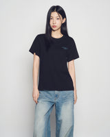 25FW WOMAN ファジードラゴンアートワーク半袖Tシャツ