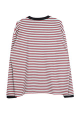 No.1056 P napping stripe warmer T (3color)