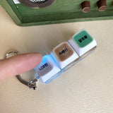 [withsome made] ニコチン • カフェイン • アルコール LEDキーキャップキーリング (3 Keys)