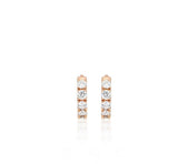 26SS★ Essence Silver (P) Tennis One-Touch Earrings XS