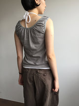 Fine stripe ribbon nasi  (2color)