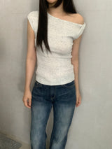 Mandy One-Off Twisted Knit Top