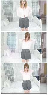 sheer rib button cardigan (2c)