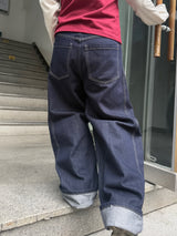 Unisex Azuma Daily Hip Stitch Selvage Denim Pants