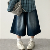Meli Pintuck Denim Bermuda Shorts [Short & Long Selection*]