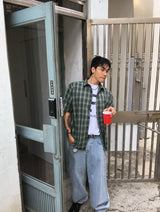 No.1312 LU check half SHIRT