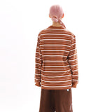 ハッピーラインズ ロングスリーブTシャツ_ベージュ