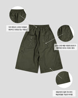 Aver Eyelet Cargo Bermuda Pants