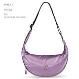SOFT GLOSSY CROSS BAG_HEATHER