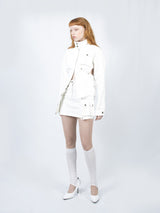 マルチパスカーゴミニスカート (White)