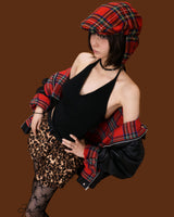 leopard kangkang cake shorts