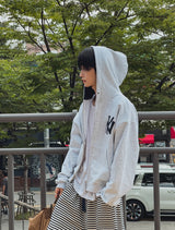 NY Applique Crop Hood Zip-Up