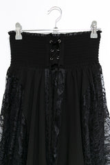 lace unbal eyelet tube top(2colors)