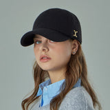VA Curved Stud Link Wool-Blend Ball Cap / Black