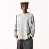 ワッフルニットスウェットシャツ