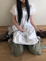 ワーピ ショートスリーブ フレアドレス
