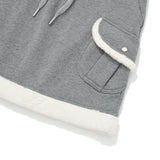 WITTY BUNNY FUR MINI SKIRT [MELANGE GRAY]