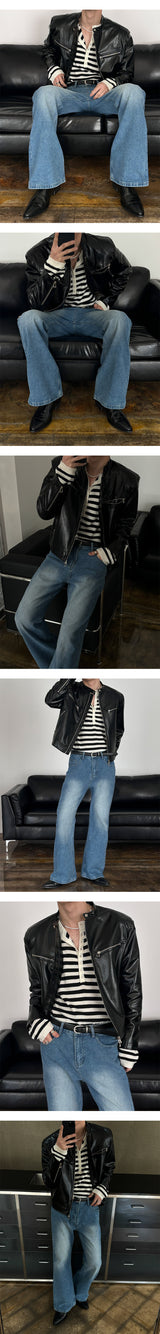 [S/S] Sand washing boots cut denim pants(3color)