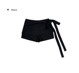 Micon Ribbon Strap Mini Skirt Pants