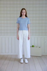 TENDER FRILL HALF KNIT