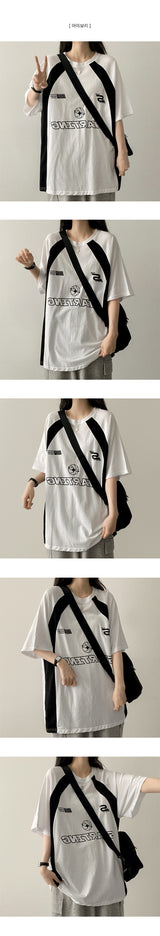 Pobe Barcity color matching overfit short sleeve