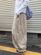 Volume Wide Banding Pants