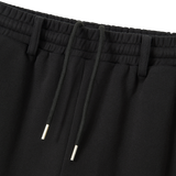 Essential 2-way String Banding Wide Sweat Pants - BLACK