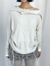 Lenny Shirring High-Neck Knitwear