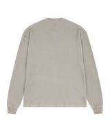 Cross Waffle Henley Neck Long Sleeve - Cream