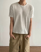 ソフクロップワッフル半袖Tシャツ