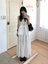 Plain Can Can Long Skirt (2 colors)