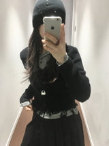 Paper Frill Cardigan (3color)