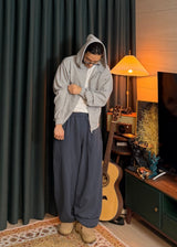 Soft Waffle Hooded Zip-Up  3COLOR