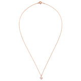 line flower cubic necklace