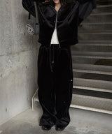 [Unisex] ベルベットミンクフードジップアップ
